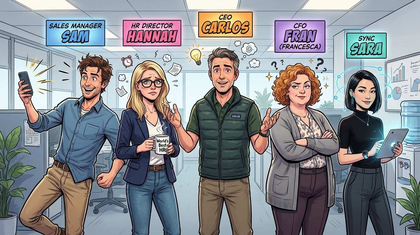BizzzWorld — comic-style campaign generated with BizArtworks